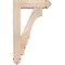 Ekena Millwork Balboa Arts and Crafts Smooth Bracket w/ Offset Brace, Douglas Fir, 5 1/2"W x 18"D x 30"H BKT0604X18X30BOA03SDF - alternate 3